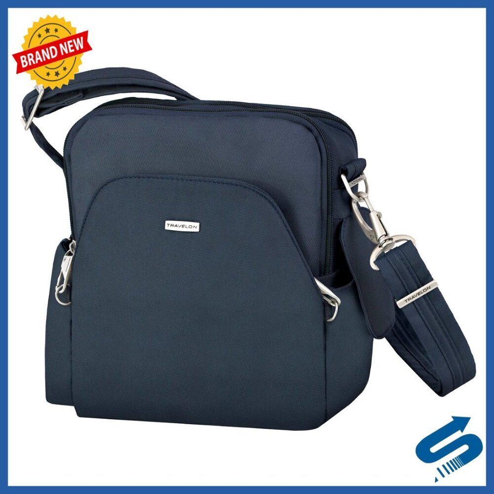 Anti-Theft Crossbody Bag Secure Travel Organizer Slash-Resistant RFID Blocking